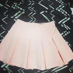 Forever 21 pastel pink pleated skirt
